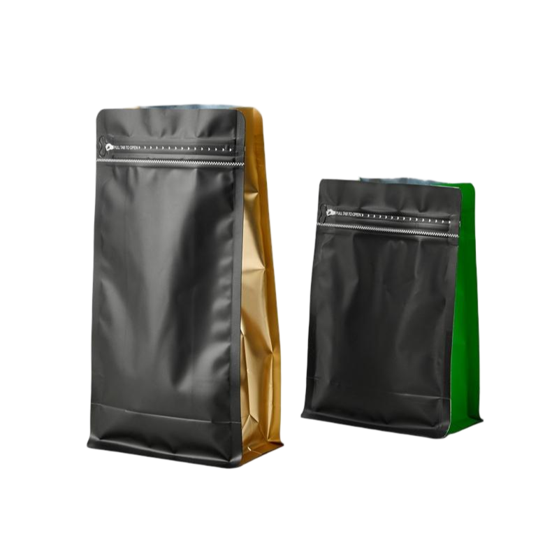 Coffee Bean Flat Bottom Pouch
