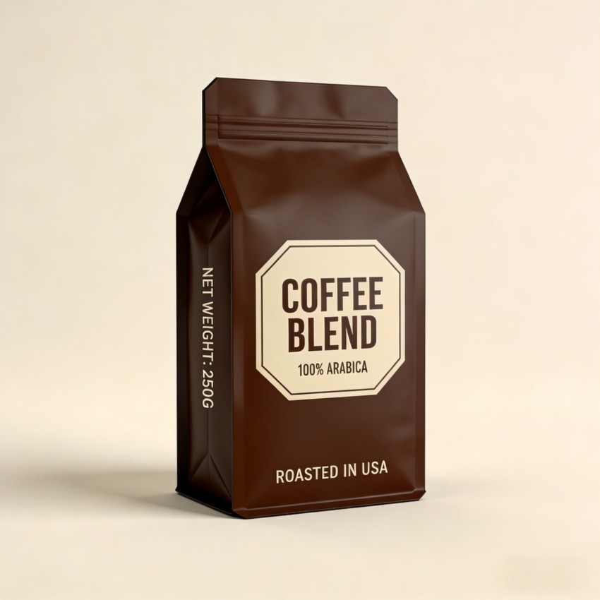 coffee bean flat bottom pouch (3)