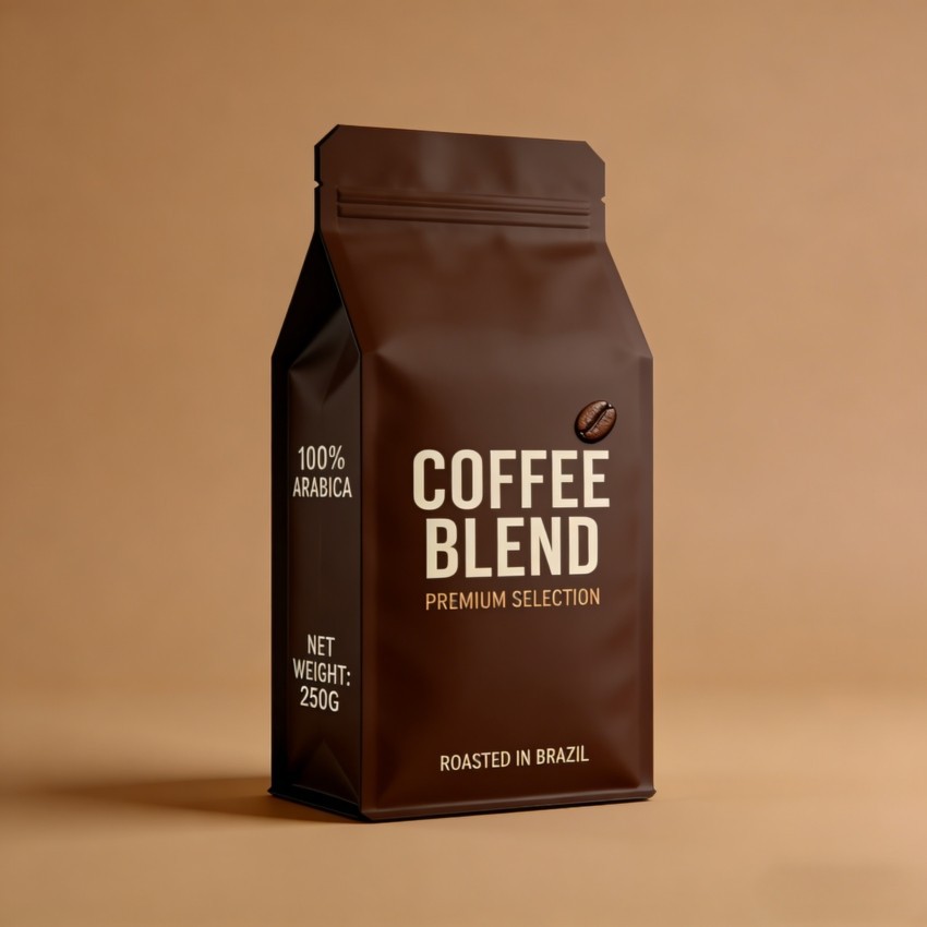 coffee bean flat bottom pouch (4)