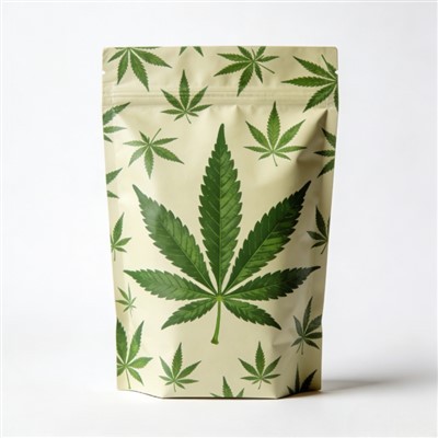 Cannabis Flat Bottom Bag
