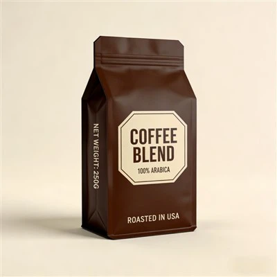 Coffee Flat Bottom Bag