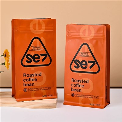 Coffee Flat Bottom Pouch with Valve