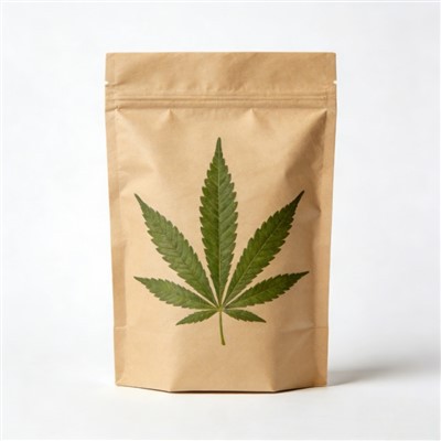 Weed Flat Bottom Pouch