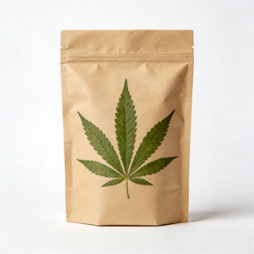 Weed Flat Bottom Pouch